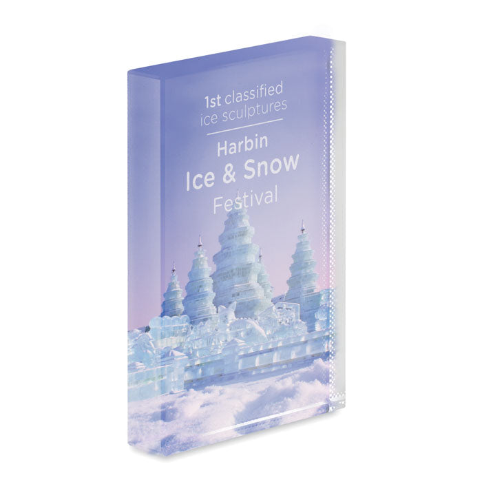 Cadre Trophée en cristal BLO 100% imprimable