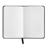 Carnet de notes A5 à couverture rigide  avec 96 feuilles quadrillées SQUARED personnalisable