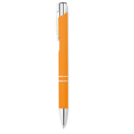 Stylo bille aluminium finition caoutchouc AOSTA personnalisable
