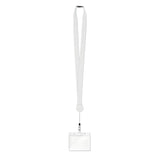 Tour de cou avec enrouleur et fixation pour badge ZIP LANYARD personnalisable