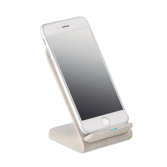 Chargeur sans fil en paille de blé LAYABACK personnalisable
