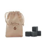 Glaçons en pierre dans pochette ROCKS personnalisable