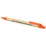 Stylo Bille En Carton Recyclé Et Plastique De Maïs Berk Personnalisable Orange Stylos