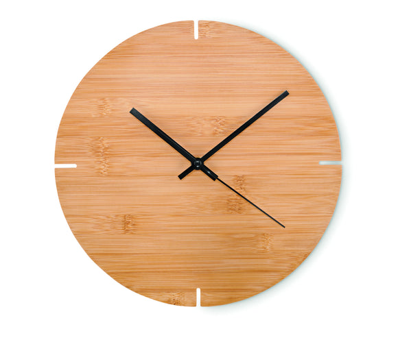 Horloge murale en bambou ESFERE personnalisable-0