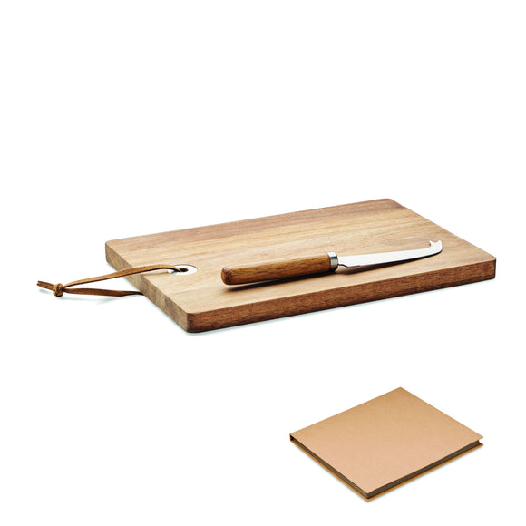 Plateau à fromage en acacia OSTUR LARGE personnalisable-0