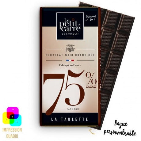 Tablette de chocolat 90g personnalisée fabrication France 🇫🇷