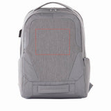 Sac à dos pour ordinateur TSA Overland 17 pouces avec port USB personnalisable