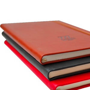 Carnet de notes A5 à couverture en cuir lisse personnalisable fabrication France 🇫🇷