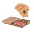 2 Jeux De Cartes Papier Recyclé Aruba Duo Personnalisable Brown Jeux