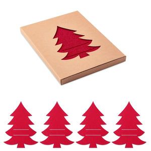 4 Portes Couverts Feutre Rpet Treesguard Personnalisable Red Décoration