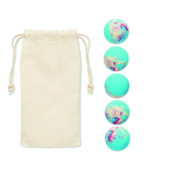 5 Bombes De Bain Senteur Marine Explote Personnalisable Multicolour Soins La Personne