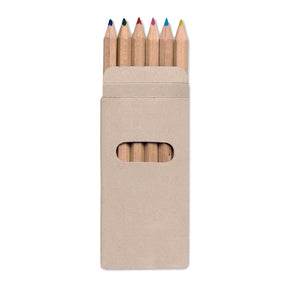 6 Crayons De Couleur Abigail Personnalisable Multicolour Dessin