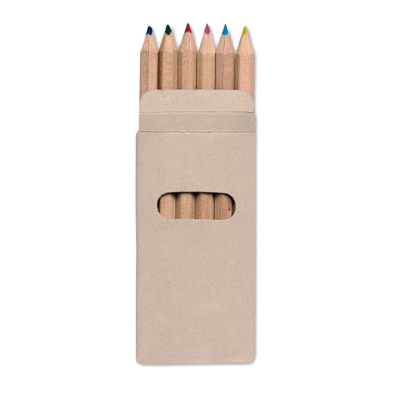 6 Crayons De Couleur Abigail Personnalisable Multicolour Dessin