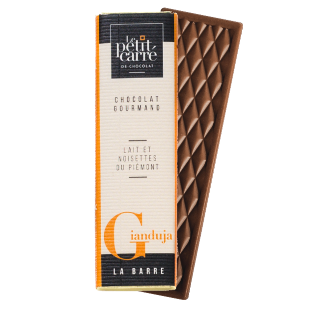 Barre de chocolat 10g Gianduja sur carte personnalisée fabrication France 🇫🇷