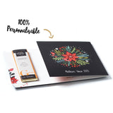 Barre de chocolat 10g Gianduja sur carte personnalisée fabrication France 🇫🇷