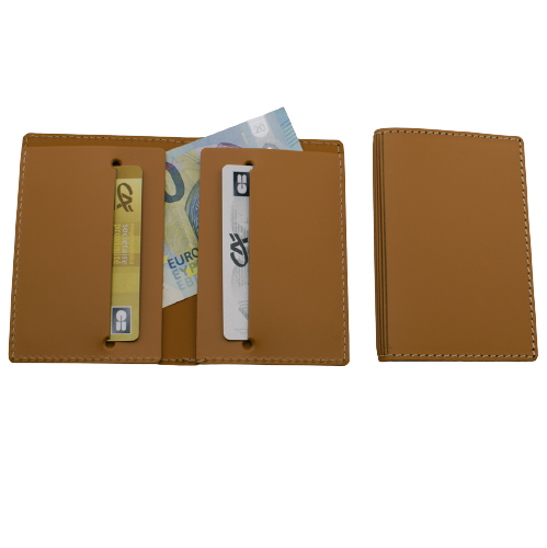 Porte-cartes en cuir recyclé ♻️ personnalisé fabrication France 🇫🇷