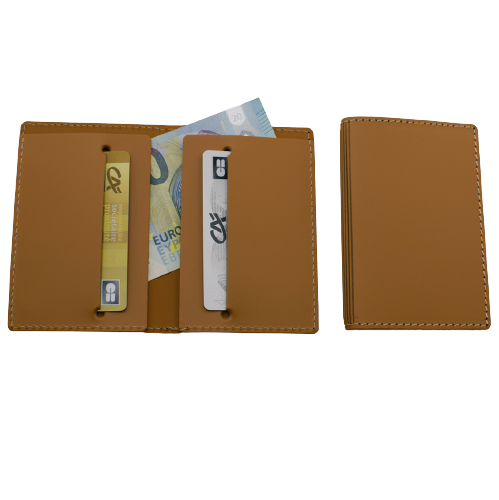Porte-cartes en cuir recyclé ♻️ personnalisable fabriqué en 🇫🇷