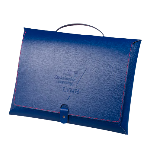 Sacoche en cuir recyclé ♻️ personnalisée fabriquée en 🇫🇷