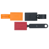 Étiquette bagage en cuir recyclé ♻️ personnalisable fabrication France 🇫🇷