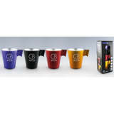 Coffret 4 tasses à expresso 8 cl en verre Luminarc personnalisables fabrication France 🇫🇷