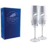 Coffret 2 flûtes à champagne personnalisable fabrication France 🇫🇷