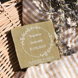 Cube de Savon de Marseille personnalisé fabrication France 🇫🇷