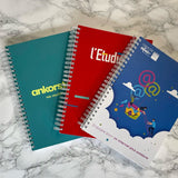 Carnet de notes A5 à spirales couverture souple imprimé quadri fabrication France 🇫🇷
