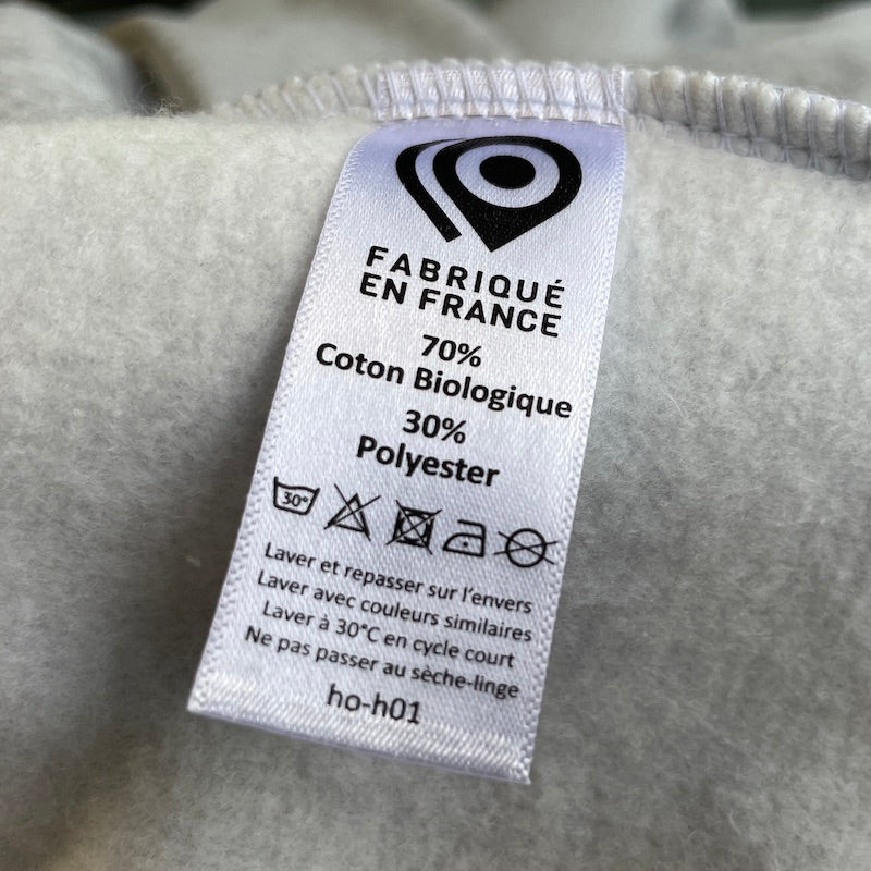 Sweat à col rond en coton Bio 🌳 personnalisable fabrication France 🇫🇷