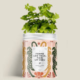 Kit de plantation avec graines de fleurs ou d'aromates personnalisable fabriqué en 🇫🇷