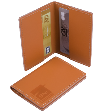 Porte-cartes 2 poches latérales en cuir recyclé ♻️ personnalisable fabriqué en 🇫🇷