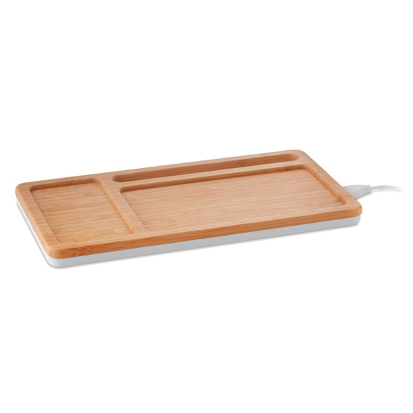 Bloc De Chargement Sans Fil Malabar Personnalisable White Chargeurs