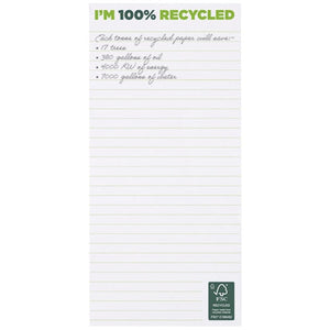 Bloc-notes 1/3 A4 recyclé Desk-Mate®personnalisable avec logo