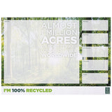 Bloc-Notes A3 Recyclé Desk-Mate® Personnalisable Blanc / 25 Pages Papeterie Personnalisée