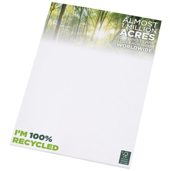 Bloc-notes A4 recyclé Desk-Mate®personnalisable avec logo
