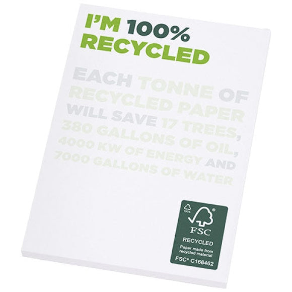 Bloc-notes A7 recyclé Desk-Mate®personnalisable avec logo