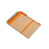 Bloc-Notes Recyclé Et Stylo Sonora Personnalisable Orange Carnets