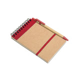 Bloc-Notes Recyclé Et Stylo Sonora Personnalisable Rouge Carnets