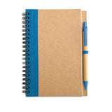 Bloc-Notes Recyclé Et Stylo Sonora Plus Personnalisable Blue Carnets