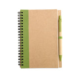 Bloc-Notes Recyclé Et Stylo Sonora Plus Personnalisable Lime Carnets