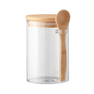 Bocal Verre Avec Couvercle Borospoon Personnalisable Transparent Accessoires Culinaires