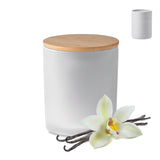 Bougie En Cire Végétale 200 Gr Keops Medium Personnalisable White Maison & Bien-Être