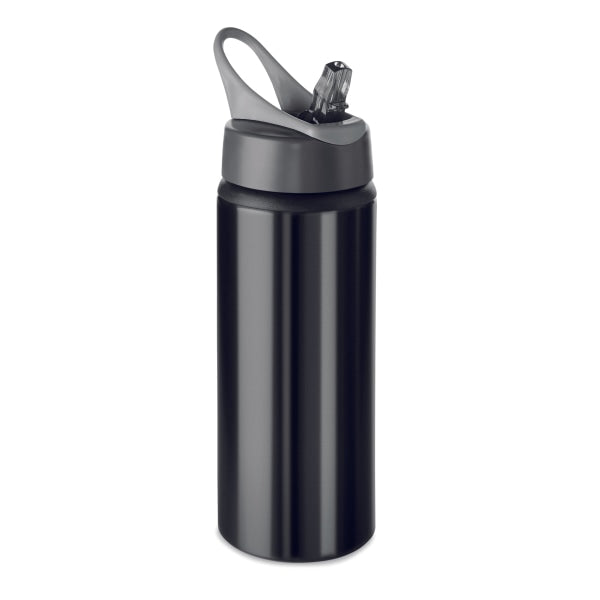 Bouteille Aluminium 600 Ml Atlanta Personnalisable Noir Vaisselle
