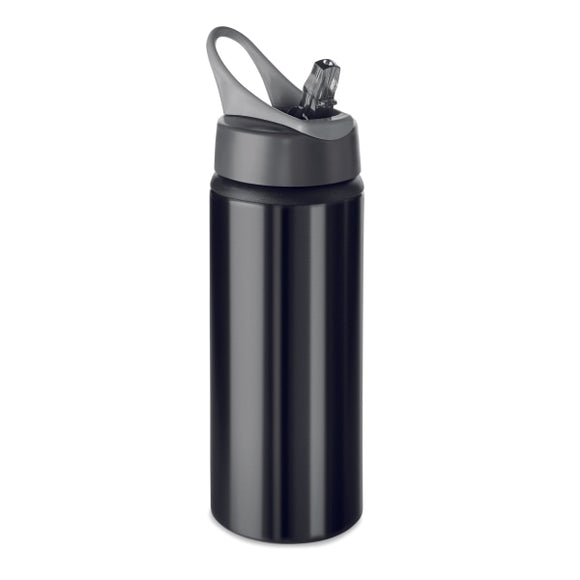 Bouteille Aluminium 600 Ml Atlanta Personnalisable Noir Vaisselle