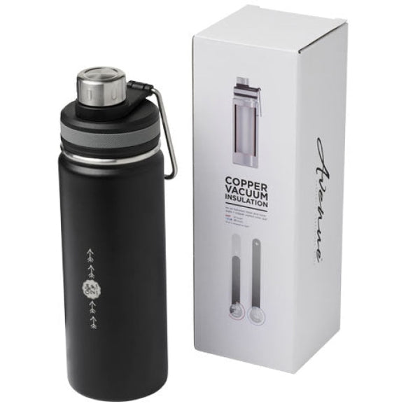 Bouteille de sport 590ml avec isolation par le vide et couche de cuivre Gessipersonnalisable avec logo