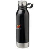 Bouteille De Sport 740 Ml En Acier Inoxydable Perth Personnalisable Noir Récipients Boisson
