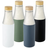 Bouteille Hulan De 540 Ml En Acier Inoxydable Avec Cuivre Et Isolation Par Le Vide Couvercle Bambou