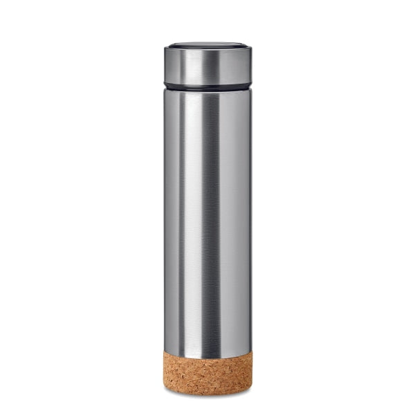 Bouteille Isotherme 450 M Pole Cork Personnalisable Silver Vaisselle