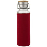 Bouteille Thor 660 Ml En Verre Avec Manchon Neoprene Personnalisable Rouge Récipients Boisson