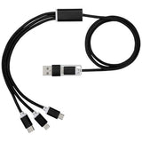 Câble De Charge 5-En-1 Versatile Personnalisable Noir Technologie