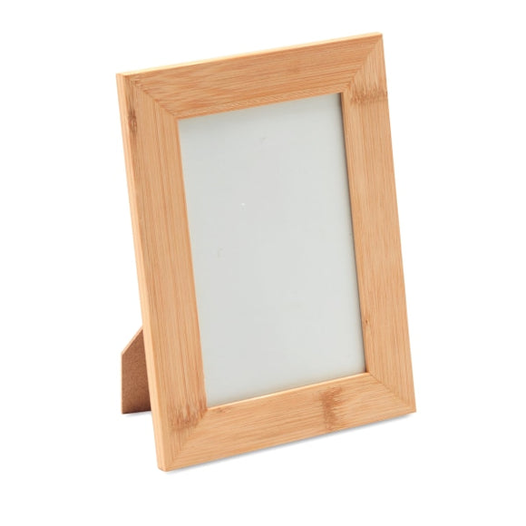 Cadre Photo En Bambou Gazo Personnalisable Brown Accesoires De Bureau
